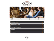 Tablet Screenshot of crownpalace.com